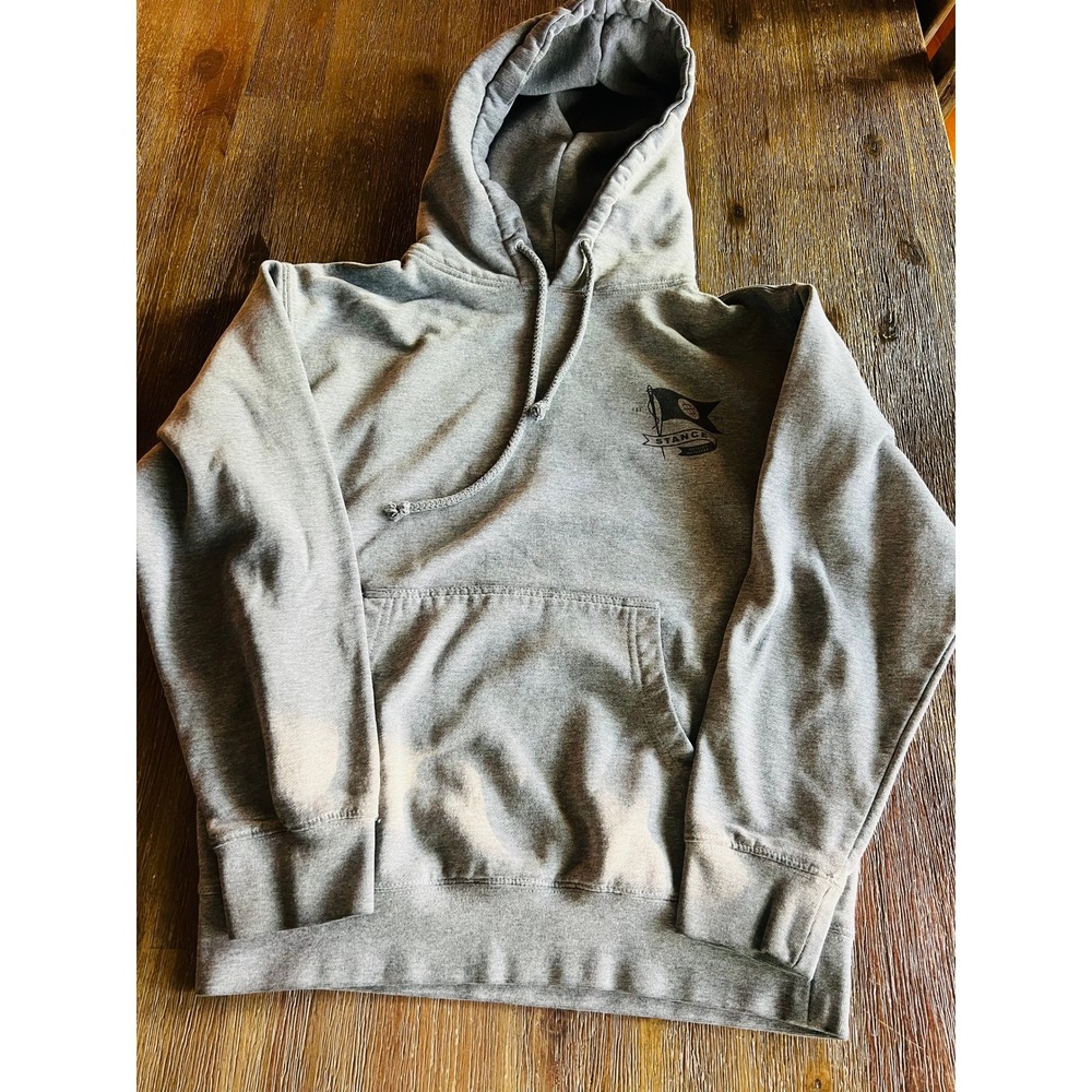 Stance Stitched Different Hoodie Gray Independent Trading Co IND4000C Small